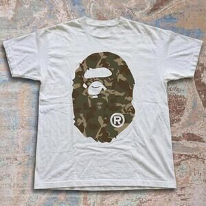 Bape White Camo Tee